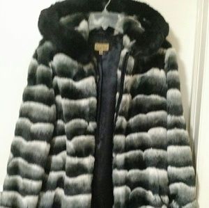 Midnight Collection Fox Fur Shell Jacket Sz:S